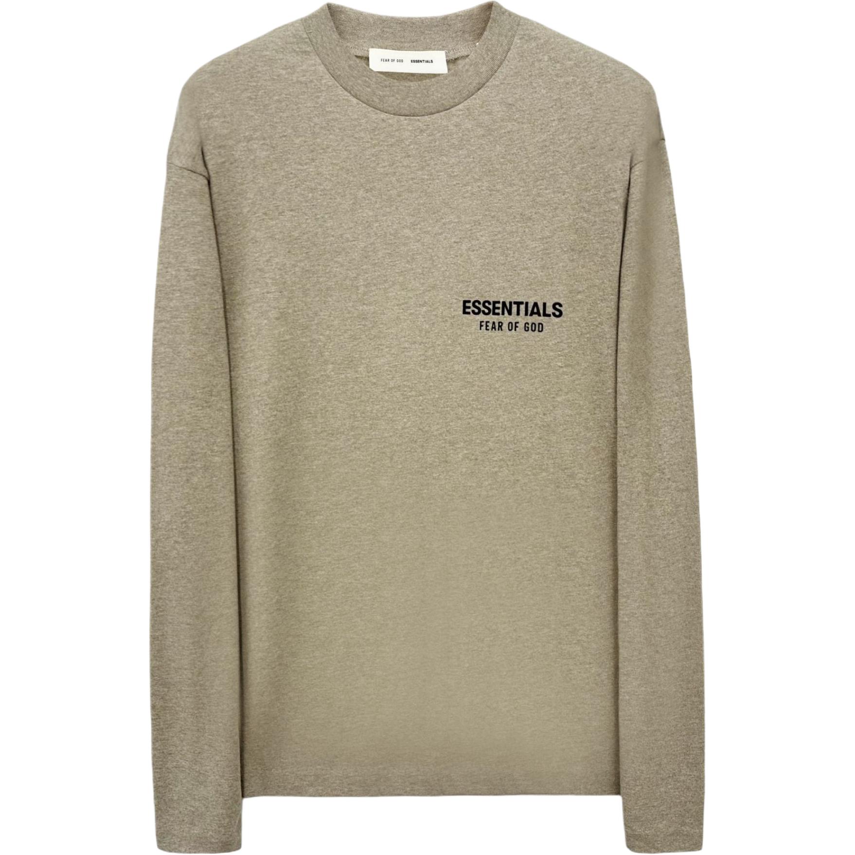 

Fear Of God Essentials FW25 Holiday 2025 Classic Long Sleeve Tee Logo Pattern Crew Neck Men Tops 125AS254182F XS