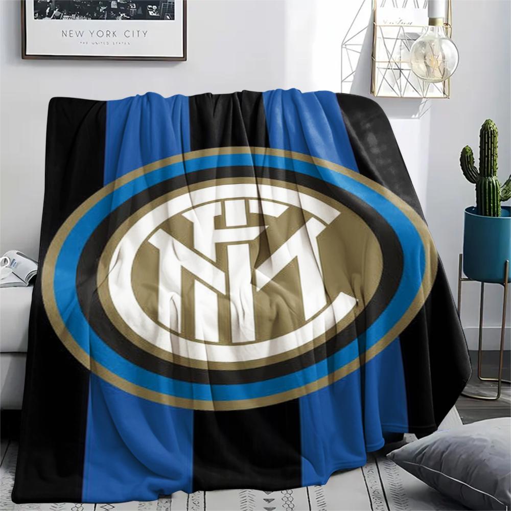 1pc Inter Milan Print Flannel Blanket, High quality Comfortable for All Seasons, Home Decor, Warmth and Comfort, Perfect for Christmas Gifts61