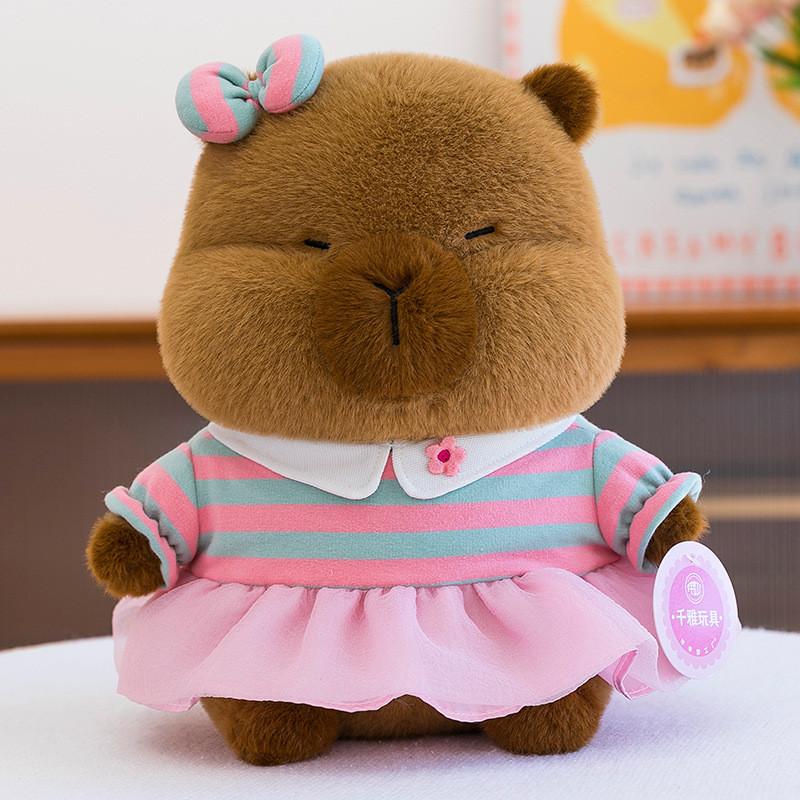 Plush Capybara Wedding Dolls Soft Stuffed Animal Gift For Couples Decor Home