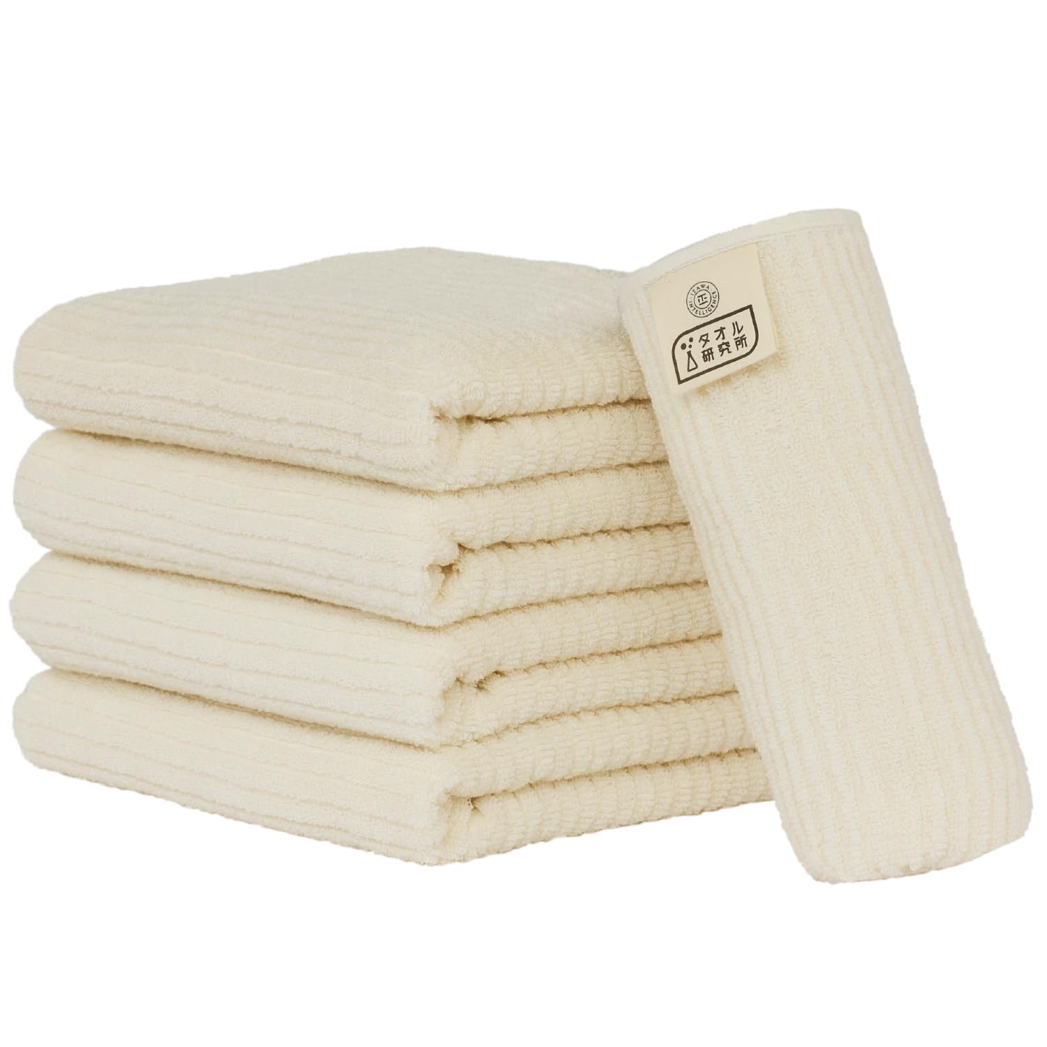 

Towel Laboratory White Face Hand Ribbed Fast JapanTechnology [Smooth Touch] #032 Towels, 5-Piece Set, Kitchen, Thin, Towels, Smooth, Weave,