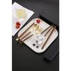 Stainless Steel Cutlery Set, Nordic Style, Bento Box Cutlery Set, Japanese Style Dinnerware Set, Portable Tableware Set with 4 Steak Knives, Perfect F