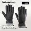 Windproof Winter Gloves Thickened Fleece Riding Gloves New Full Finger Mittens  for Electric Bike