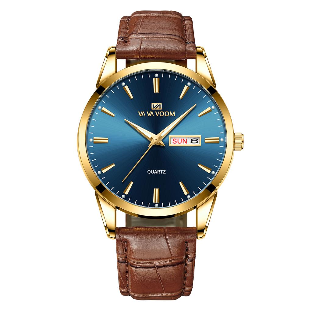 Paaruhr Studenten Lässig Wasserdicht Gürteluhr Kalender Quarzuhr