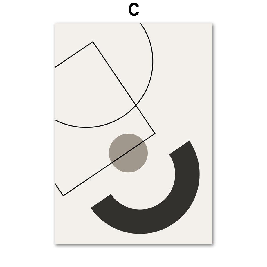 Minimalistické Abstraktní Body Line Figura Citáty Severské plakáty a tisky Nástěnné umění Obraz na plátně Dekor Obrazy do obývacího pokoje