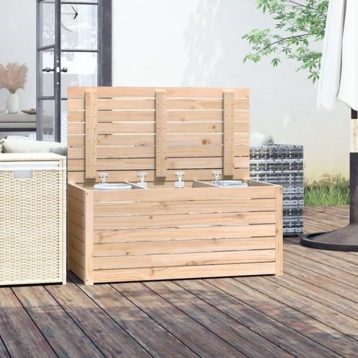 VidaXL Boîte de jardin 101x50,5x46,5 cm bois massif de pin 823948