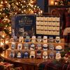 Geschenke für Katzenliebhaber 24 Tage mit hässlichen mittelalterlichen Katzen Adventskalender mit einzigartigen niedlichen Tier-Andenken Acryl-Anhänger, Vintage Weihnachts-Countdown