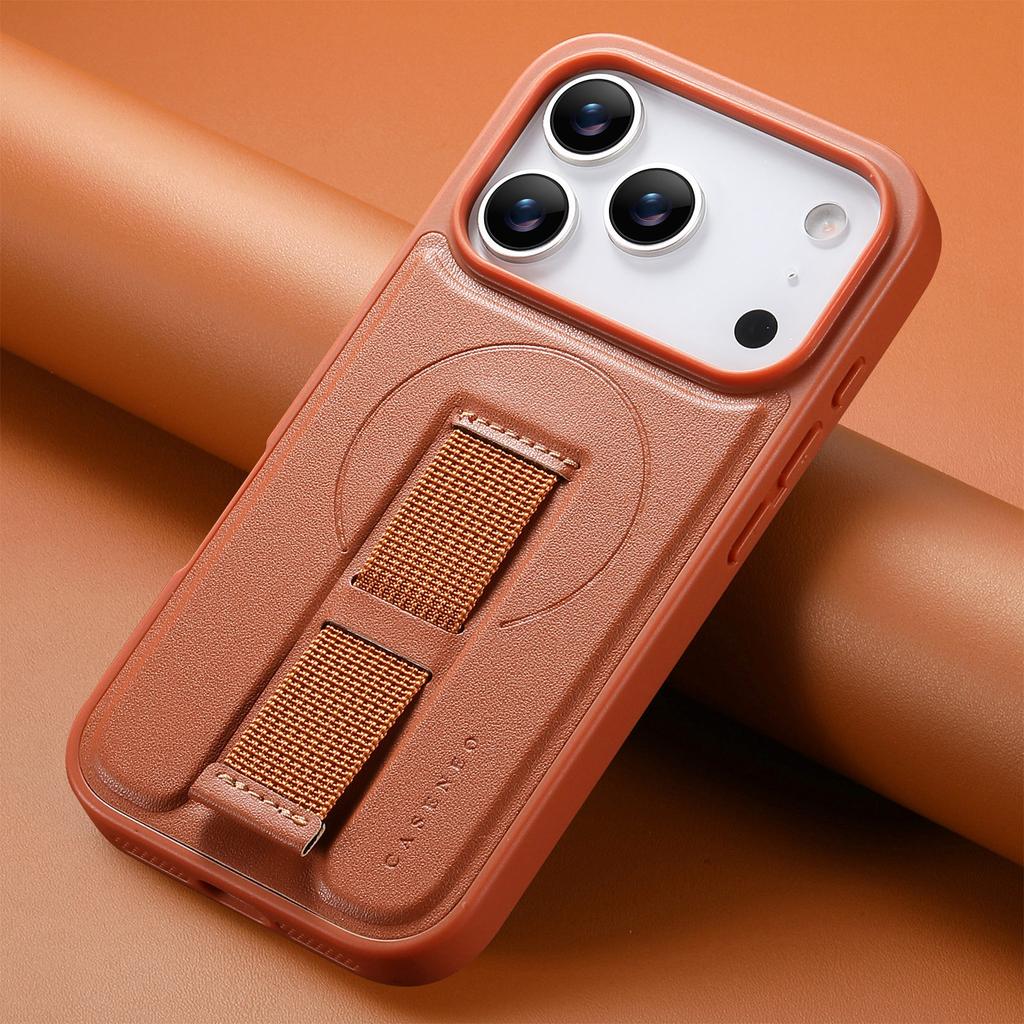 For Apple 17promax Phone Case Magsafe Magnetic Wristband Anti Drop IPhone 16 Pro Protective Case