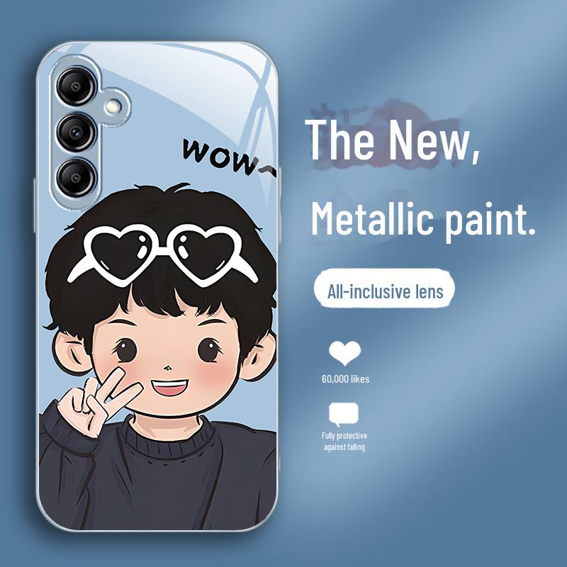 Samsung A32 Biye S21 cupluri model pentru baiat S30 si fata S21. Design inovator din sticlă lichidă pentru A23 și A25. Perfect pentru estetica roșu net.