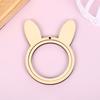 5 PACK Mini Embroidery Hoop Small Wooden Mini Crossing Stitch Hoop Animal Shaped Mini Wood Hoop Ring for DIY Pendant Crafts