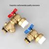 Multi-Functional Floor Heating Manifold with Filter, PPR25/32 Double Union, 1-Inch Brass Ball Valve, Male/Female Thread