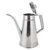 304 Stainless Steel Oil Pot Container with Lid Long Spout Leakproof Soy Sauce Vinegar Dispenser Oil