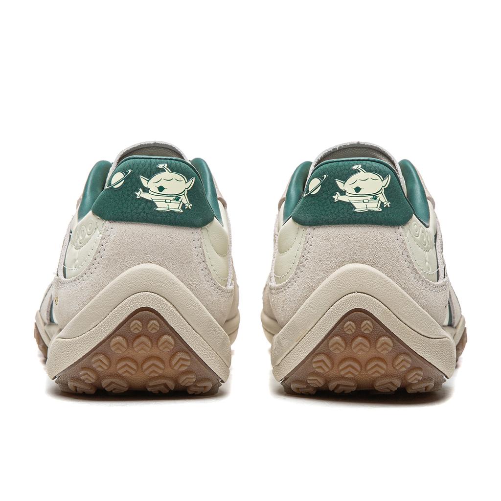 Disney X Li Ning Xingliu Abrasion Resistant, Lightweight, Balanced Low Top Casual Shoes Unisex White Green AGLV096-6