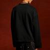Dark Gothic Skull Building Anime Print, High Street Retro Oversized Long Sleeve Tee
