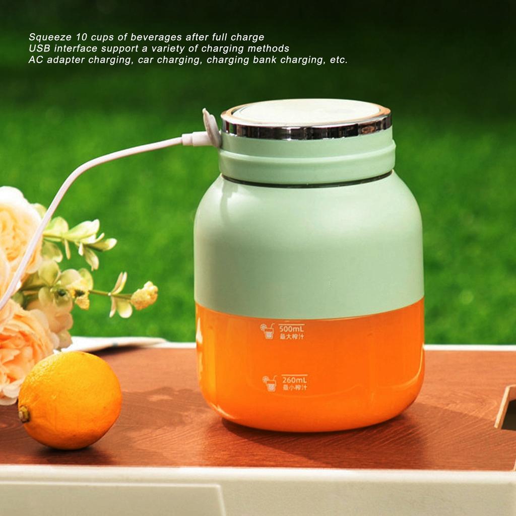 Mini Portable Blender Cup Electric Juicer Automatic Sports Water Bottle Light Dual Use for Outdoor Fitness