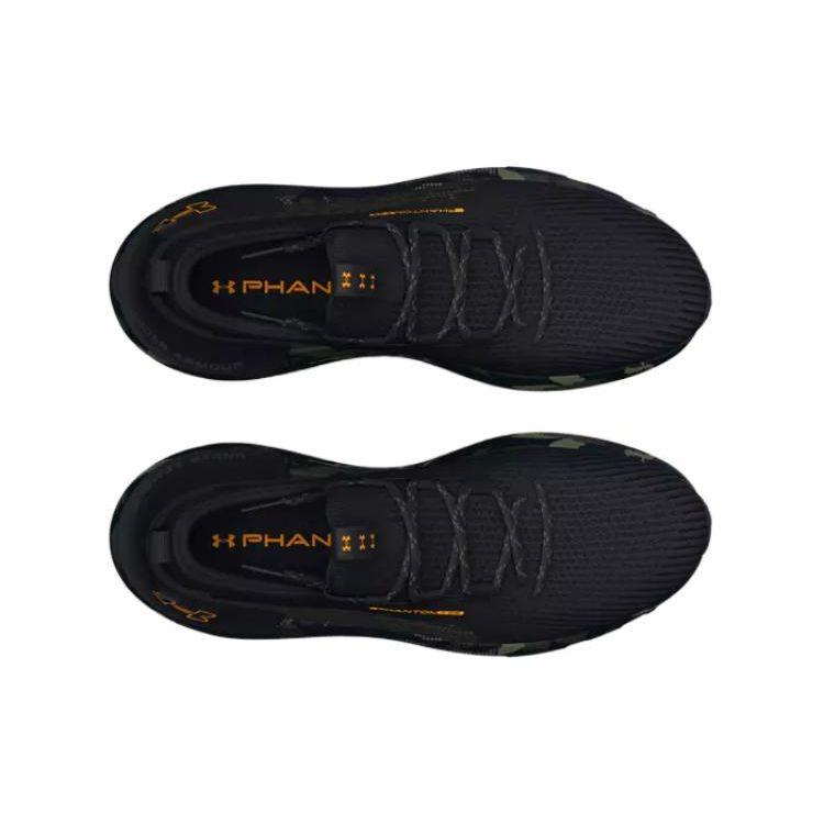 Under Armour HOVR Phantom 3 SE Printed Black Marine Green Camo Unisex Sneakers Marine-Od-Green Formula-Orange 3027287-001