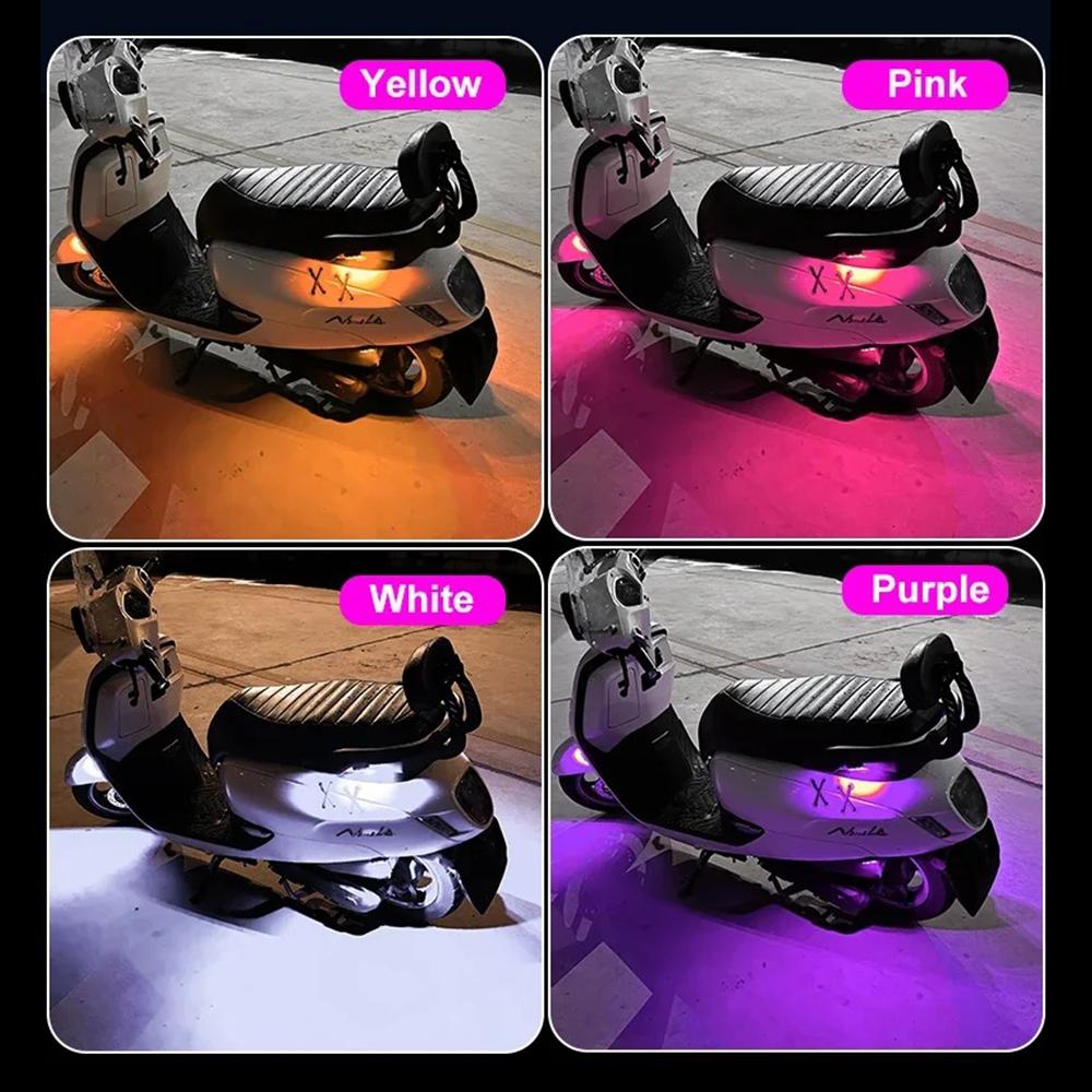 1/2/4/6 adet 7 Renk Uzaktan Kumandalı Çakar Lamba LED Uyarı Lambası Drone Çakar Işığı Motosiklet Arka Lambası Araba Motosiklet Bisiklet RC Drone Flaş için