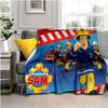 Fireman Sam Throws Blankets Kids Super Soft Warm Cartoon Flannel Blanket for Travel Bedding Couch Sofa Bed Blanket For Gifts