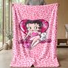 Soft Flannel Blanket Lightweight Cozy Bedroom Living Room CoverBetty Boop