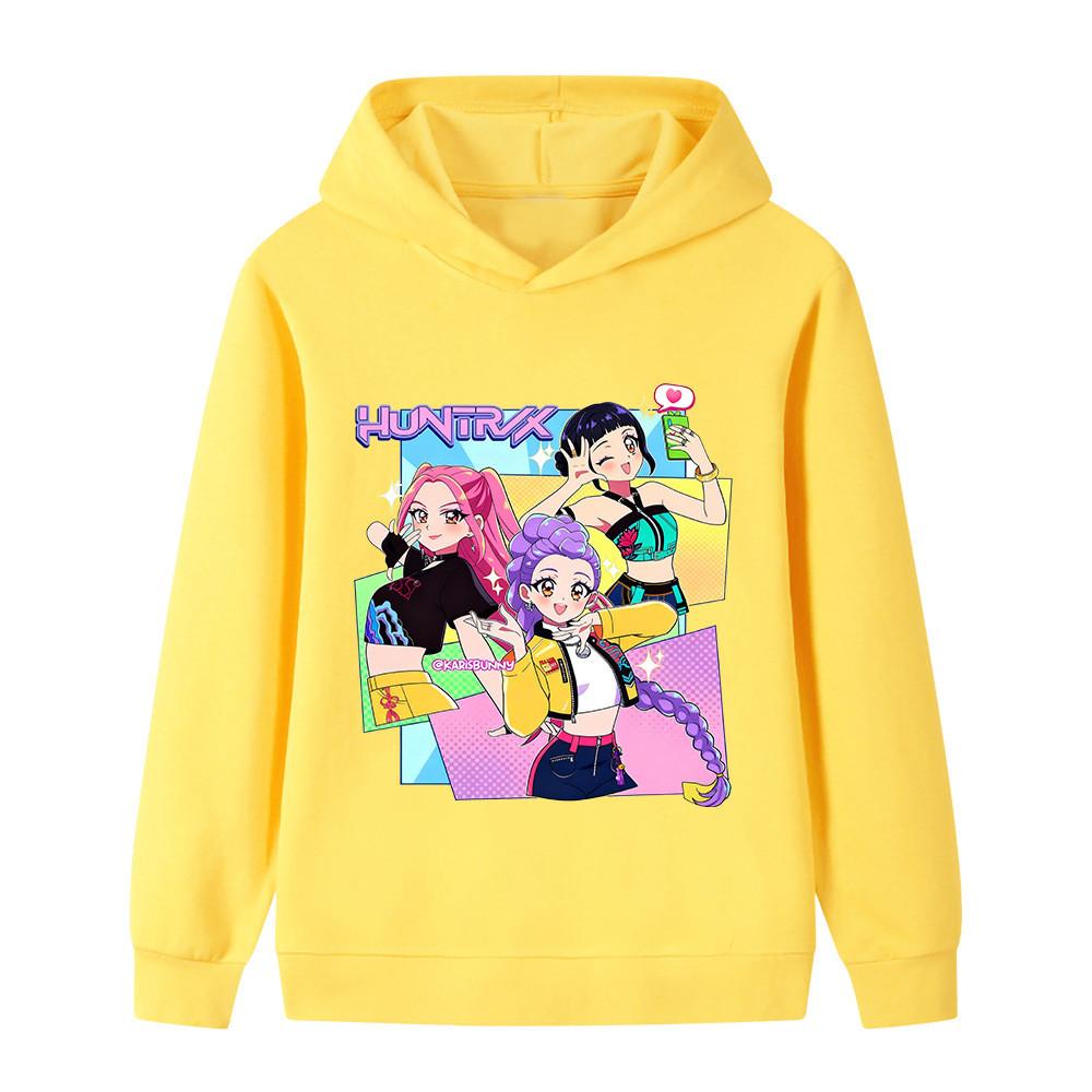 B1232 Kinder Jungen Mädchen Kpop Rumi Zoey Mira Print Langarm-Hoodie