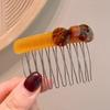 Korean Style Elegant Acetate Hair Comb with Bow Knot