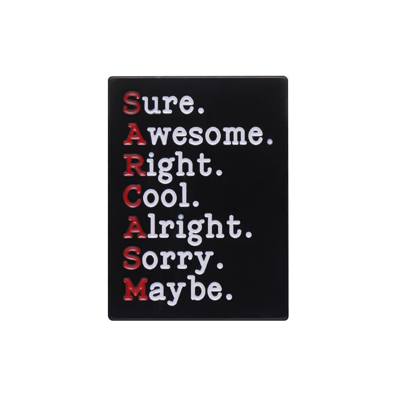 Creative And Fun Cartoon Style Alphabet Collection Metal Alloy Brooch Set For All