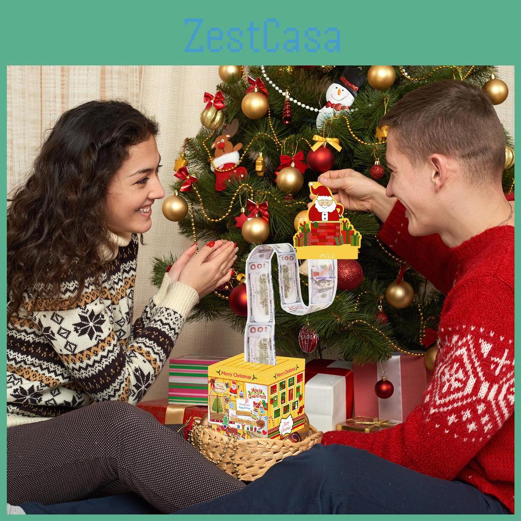 Santa Claus Holiday Coin Box With Slot For Christmas Gifts And Festive Event Decorations