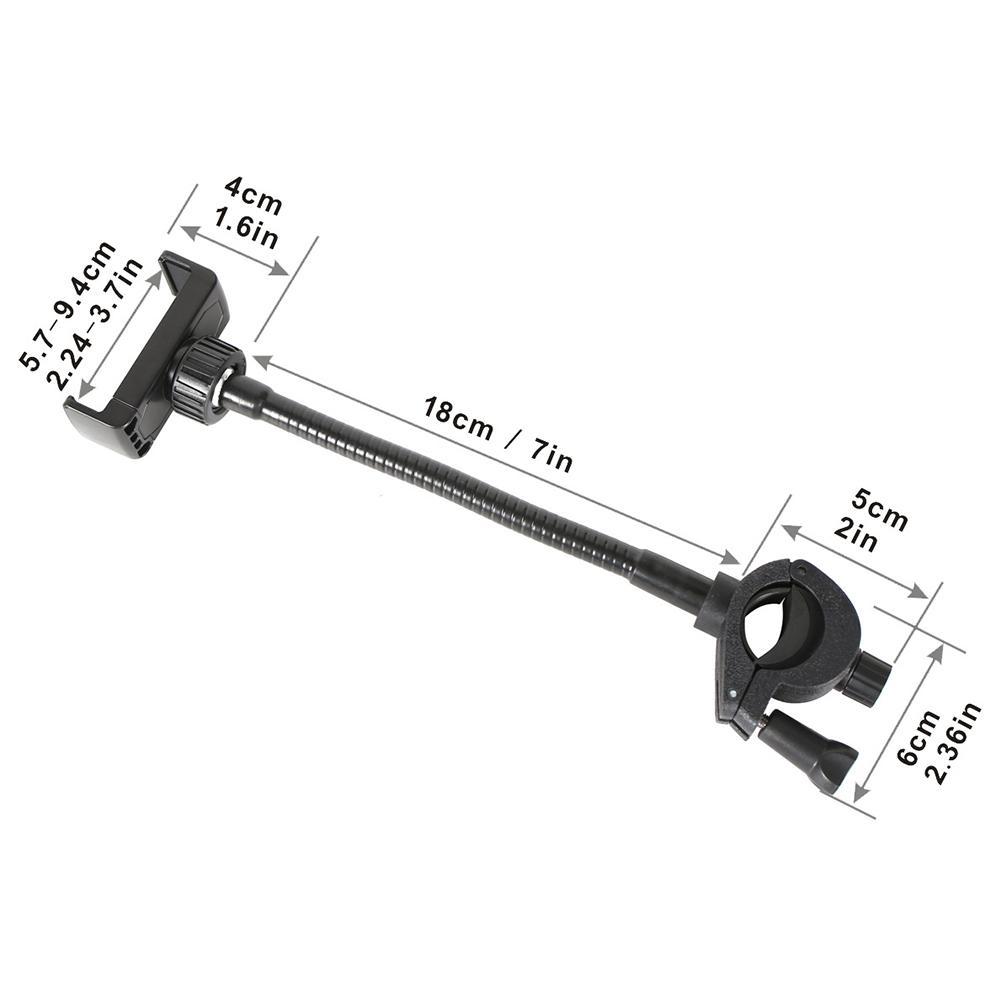 Adjustable Mic Stand Holder Gooseneck Pole Long Cellphone Mount Phone Music Stand Holder for Microphones Stand/Smartphones