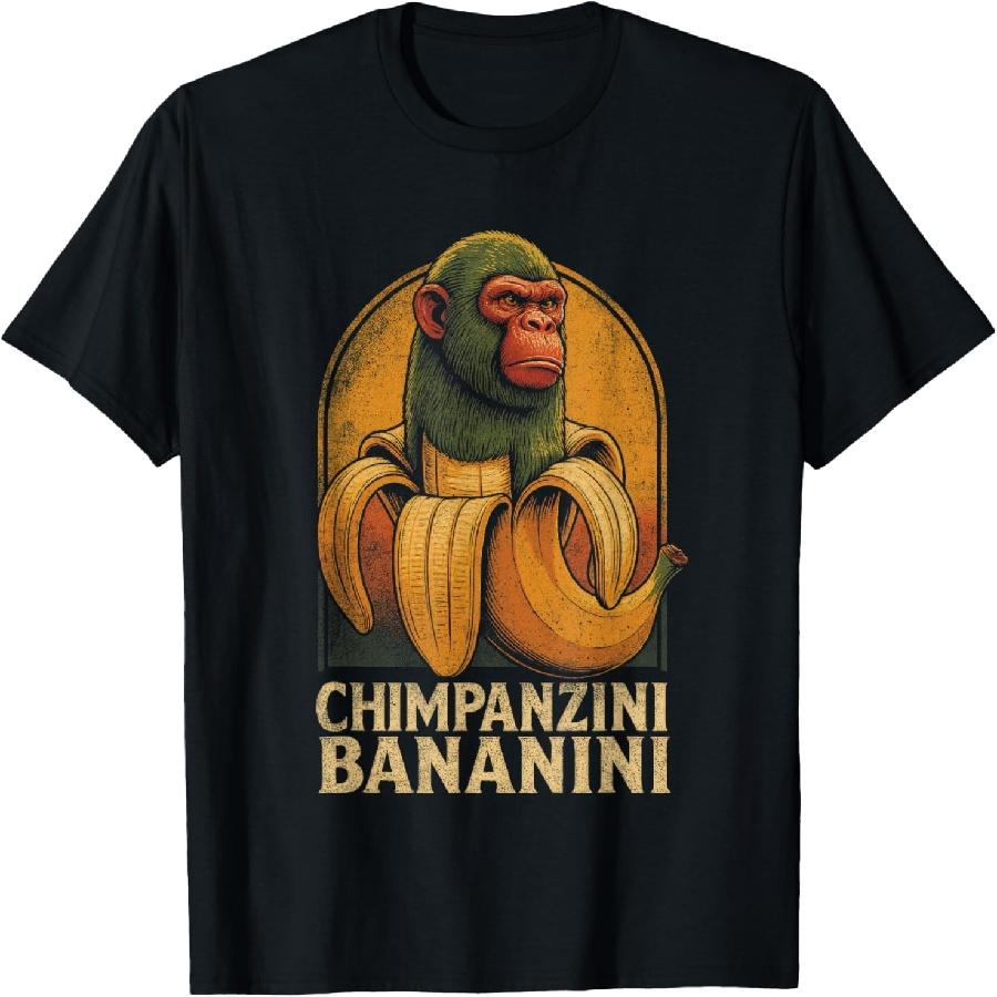 Chimpanzini Bananini - Funny Italian Brainrot Kids Meme T-Shirt S