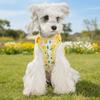 Cartoon Pattern Dog Harness Leash Set Escape-Proof Pet Walking Rope Dog Harness Vest  Daily Use
