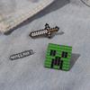 Creative Cartoon Minecraft Creeper Sword Brooch