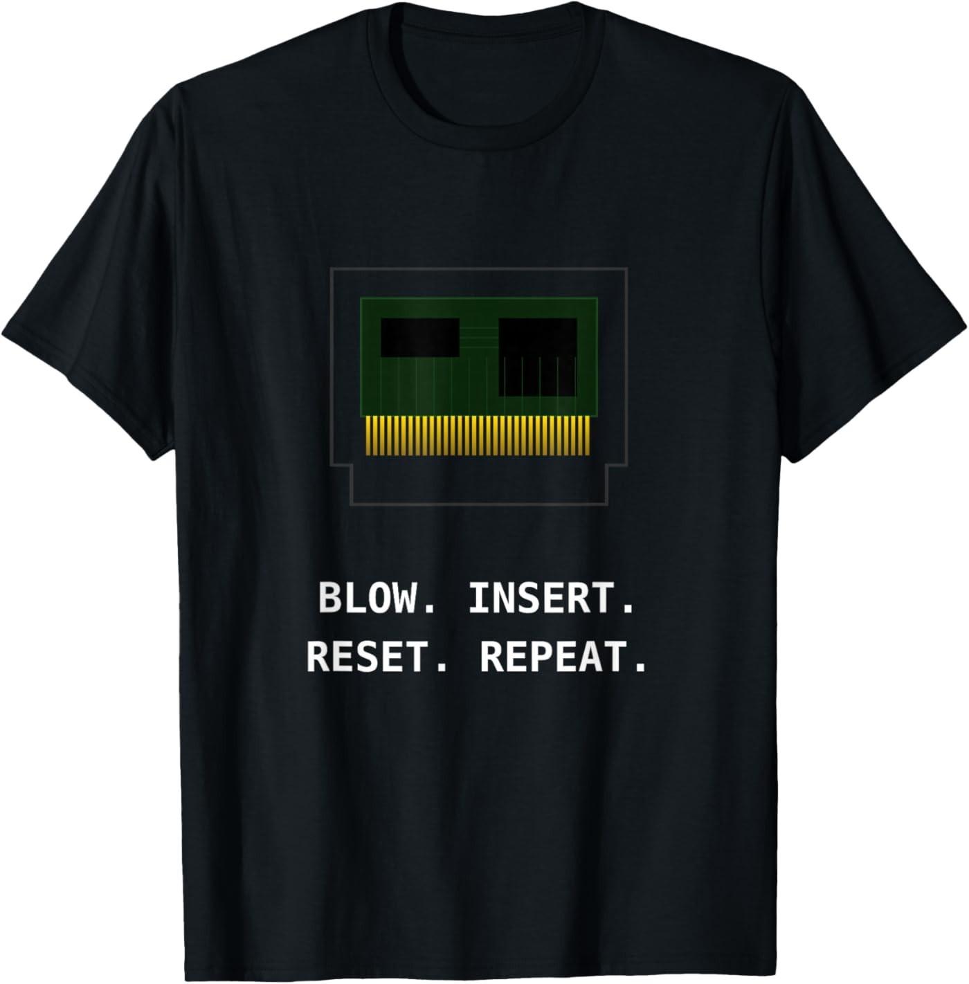 8-Bit Retro Video Game Cartridge Technical Blueprint T-Shirt S разноцветный