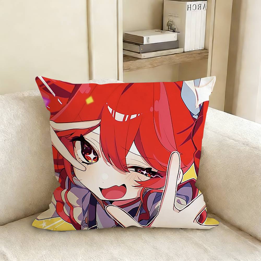 Cute Girl K-Kasane T-Teto Various Sizes Square Pillow Case For Car Home Bedchamber Decor