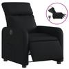 Electric Recliner Chair Black Faux Leather