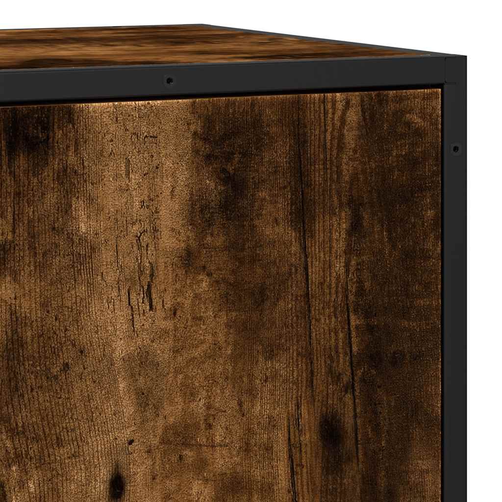 Vidaxl Cabinet, Smoked Oak, 68X35X76 Cm, Wood-Based Material