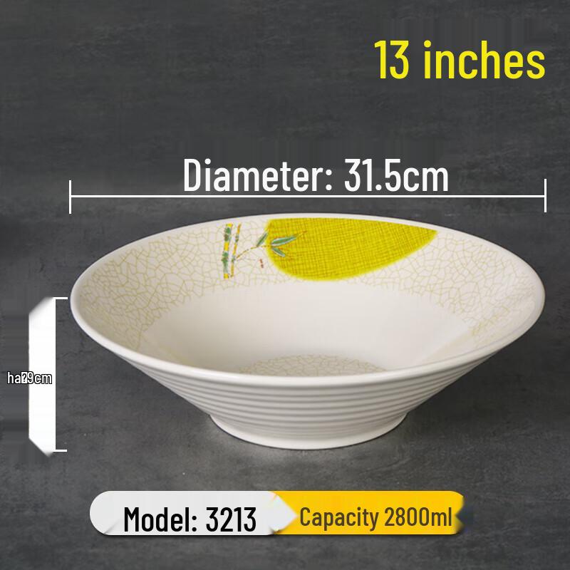 Ru Han Melamine Imitation Porcelain Noodle & Soup Bowls, 10-Pack