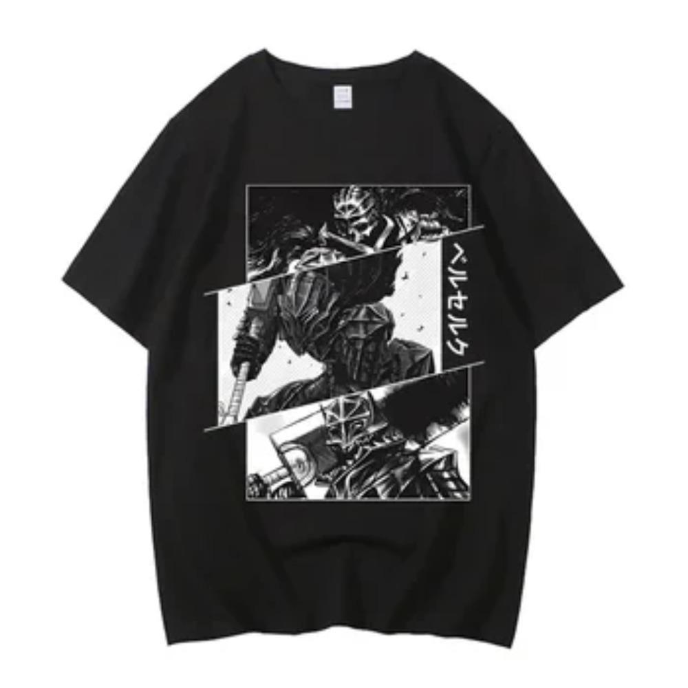 Anime Berserk T-shirt Summer Women's Short Sleeve T-shirt Printed Top Trendy T-shirt Fan Clothing Graphic T Shirts Y2K Tops
