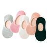 Women's Summer Candy Color Silicone Light Mouth Solid Color Invisible Boat Socks