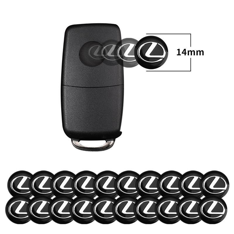 Hot New Car Styling Aluminium Metal Car Styling Remote Key Stickers For Lexus IS ES GS LS UX NX RX