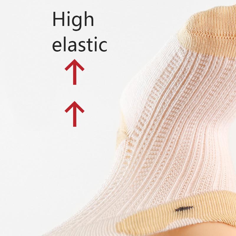 3/5 Pairs Baby Anti-Slip Socks Cartoon Newborn Socks Mesh Thin Children'S Socks Comfort Wear Non-Slip Baby Socks