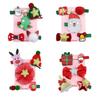 5pcs Christmas Hair Clip Hairpin Baby Girls Children Headdress Duckbill Clip Barrettes - Style 3
