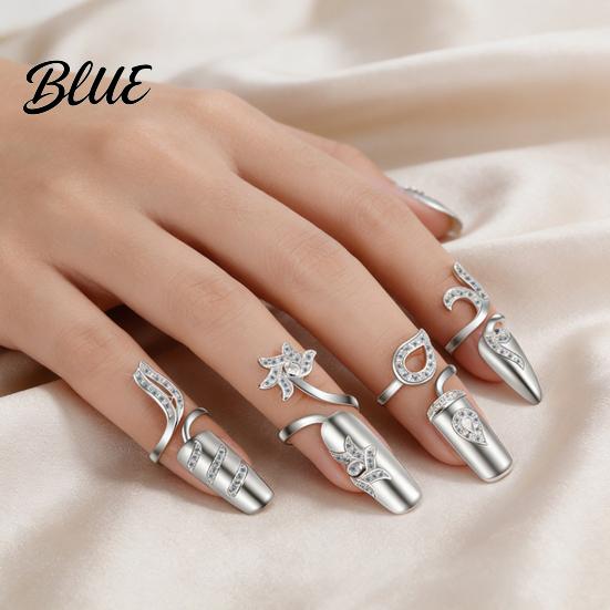 Manicure Compatible Jewelry Universal Fit Nail Ring Lightweight Adjustable Opening