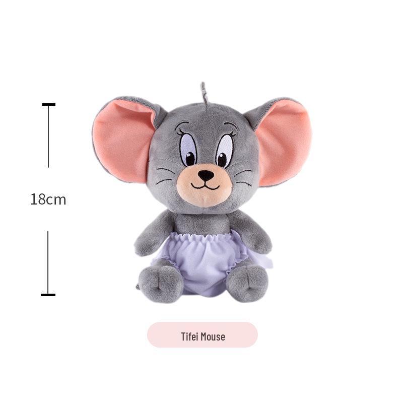 Tom and Jerry Plush Toy Set: Tom Cat Doll & Jerry Mouse Pillow