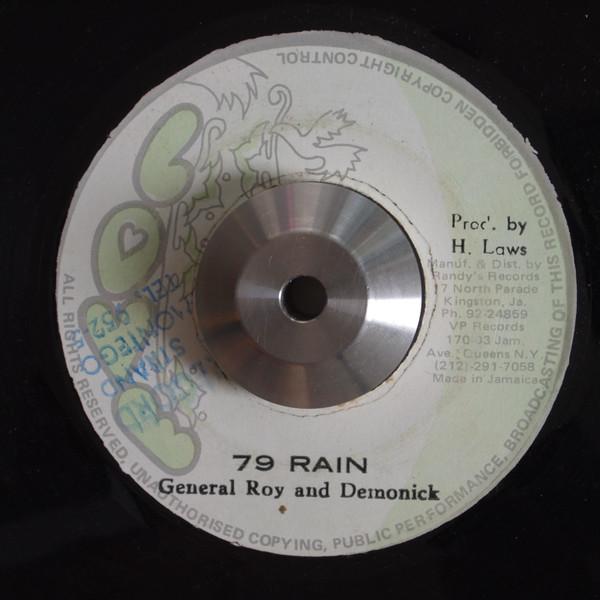 

7inch Record GENERAL ROY & DEMONICK - 79 Rain NONE Love 1979 Jamaica Reggae, Ska & Dub Used