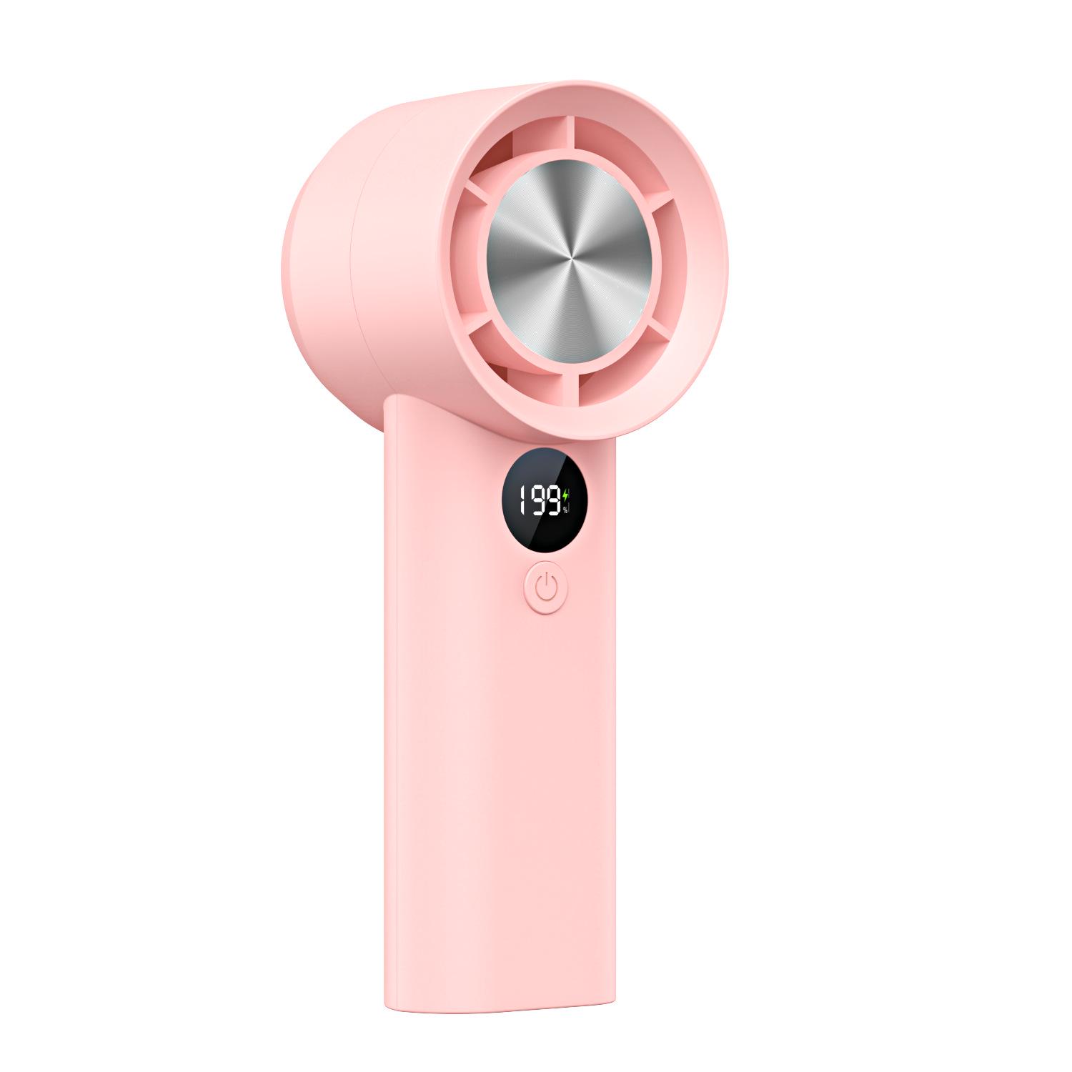 

Portable High-Speed Mini Fan with Stepless Adjustment, Digital Display, Large Air Volume, Long Battery Life, and USB Charging 62x55x156mm