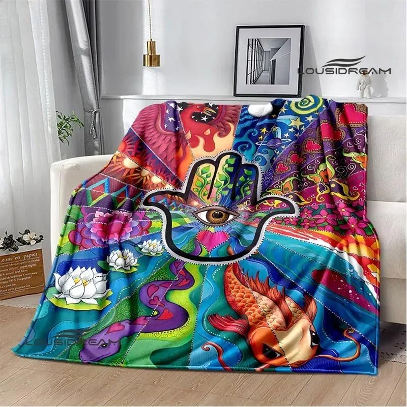 3D Fatima-Hand Aufgedruckte Decken Modische Warme Decke Weiche Und Bequeme Decke Haus Reise Decke Geburtstagsgeschenk