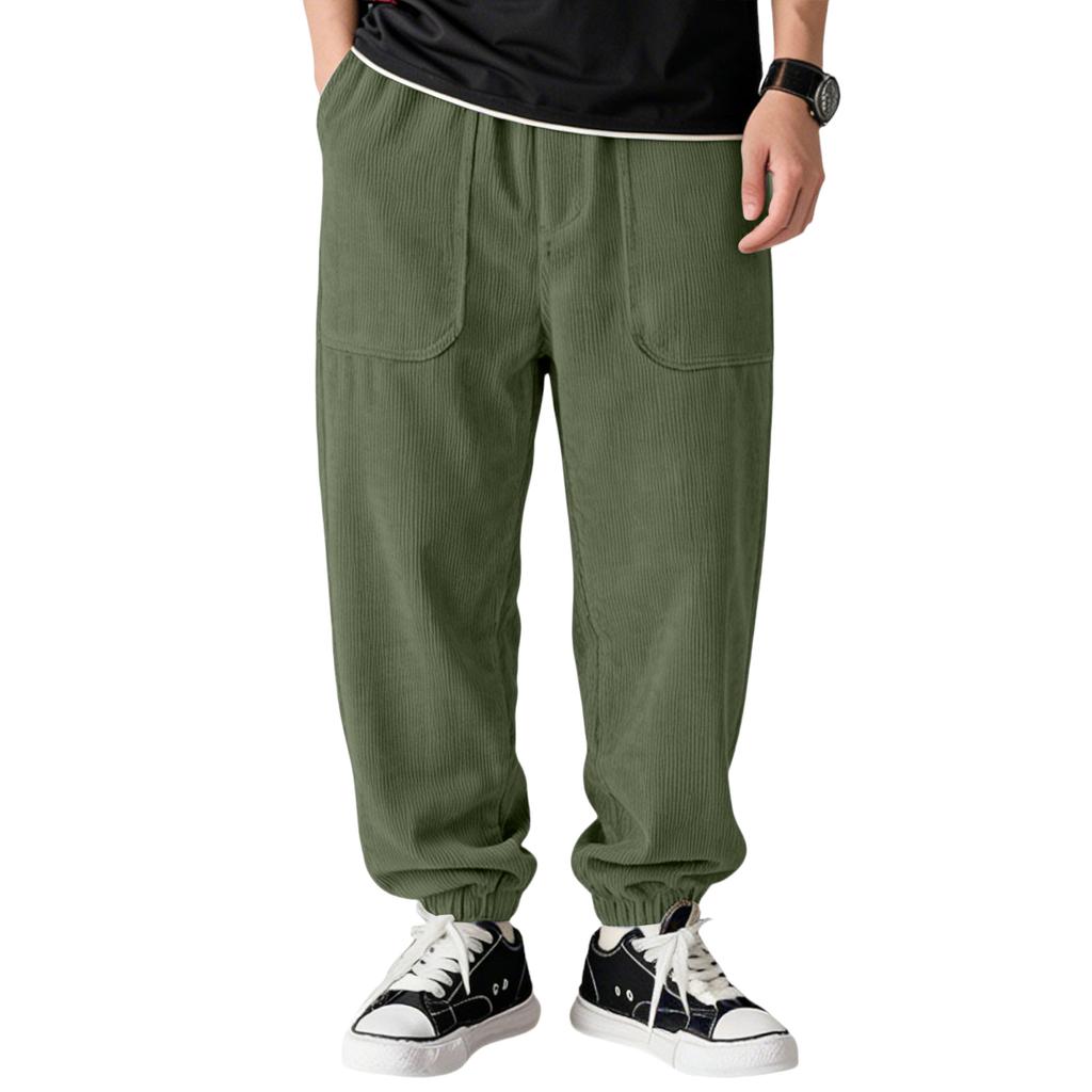 Herren Relaxed Fit Cordhose mit Bündchen