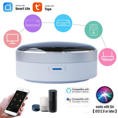 Control remoto inteligente universal por infrarrojos con WiFi y concentrador de control del hogar por infrarrojos, aplicación Tuya, funciona con el Asistente de Google, Alexa y Siri