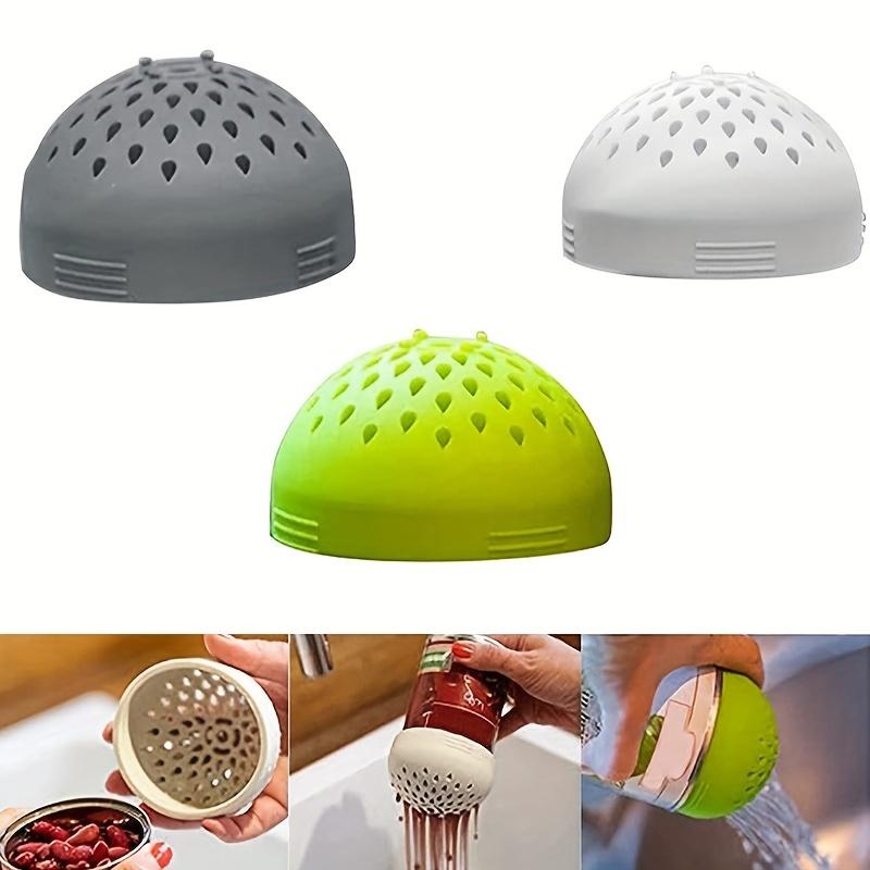 1PC Silicone Can Filter, Multifunctional Mini Strainer, Food Mesh Drainage Device, Versatile Can Filter, Compact Kitchen Sieve