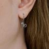 Flowing Line Heart Earring