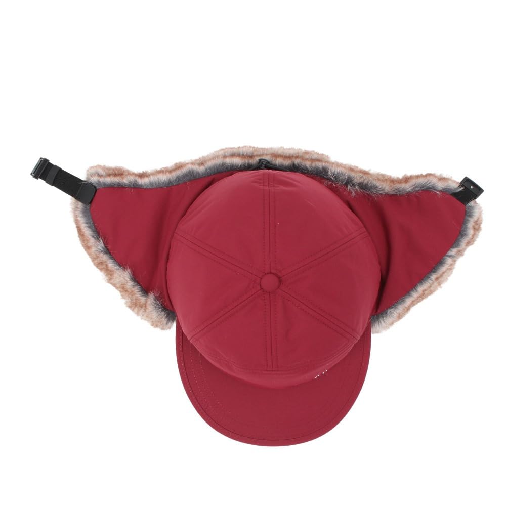 The North Face Kšiltovka Badland, Zateplená, Vodotěsná, Prodyšná, Ochrana proti UV záření, Klapky na uši, Unisex (Červená řepa / Velikost L)